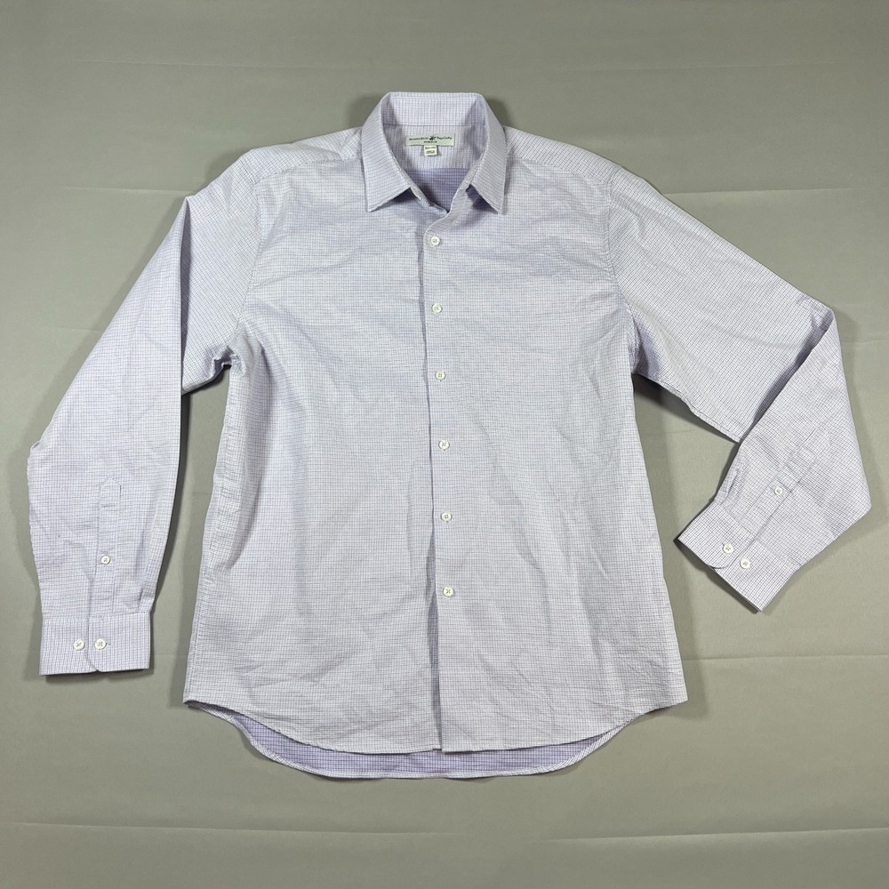 Beverly Hills Polo Club Dress Shirt Mens XL Purple Stretch Button Up Formal Wear